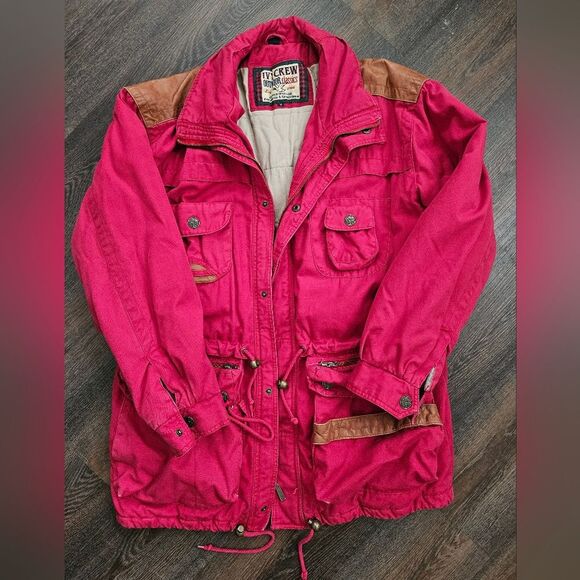 Vintage Ivy Crew Jacket Men's Medium Red Explorer Outdoors Sportsman Barn Coat - Picture 1 of 16